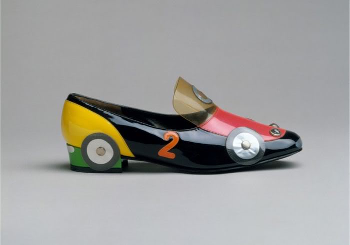 Herbert Levine, Inc. Racing Car Shoe, 1965. House at the Costume Institute at The Metropolitan Museum of Art