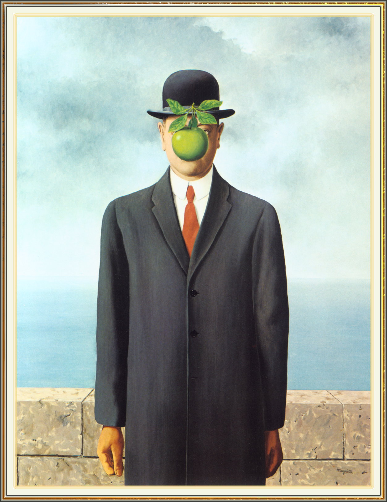 Le fils de l'homme, The Son of Man by Rene Magritte, 1964