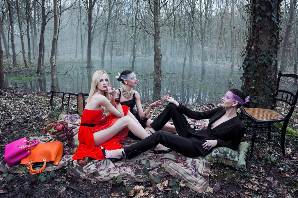 Still from  “Secret Garden 2 — Versailles,” by Inez van Lamsweerde and Vinoodh Matadin for Christian Dior Fall 2013