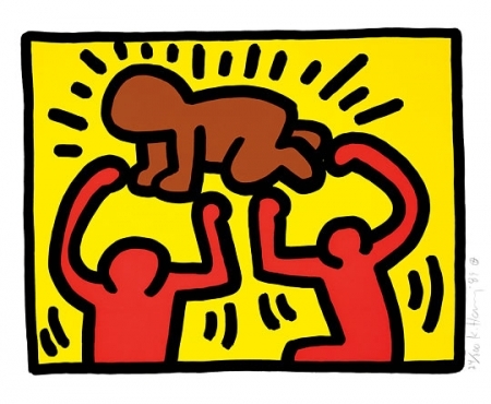 Radiant Child by Keith Haring, c. 1985