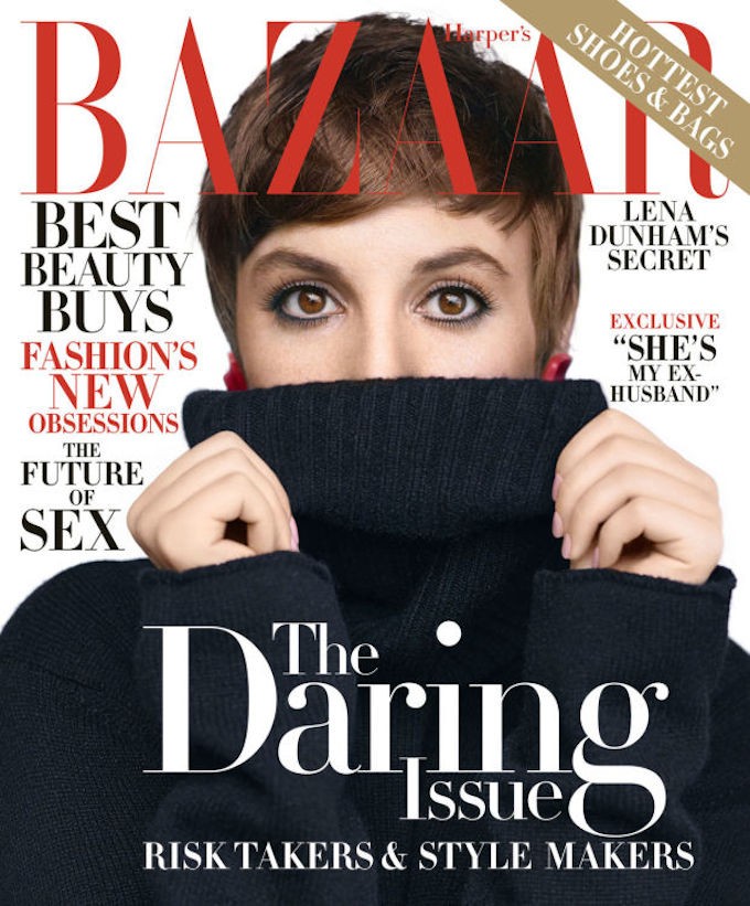 Lena Dunham by Nathaniel Goldberg for Harper's Bazaar, November 2015.